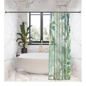 32"-47" black curtain rod adjustable